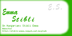 emma stibli business card